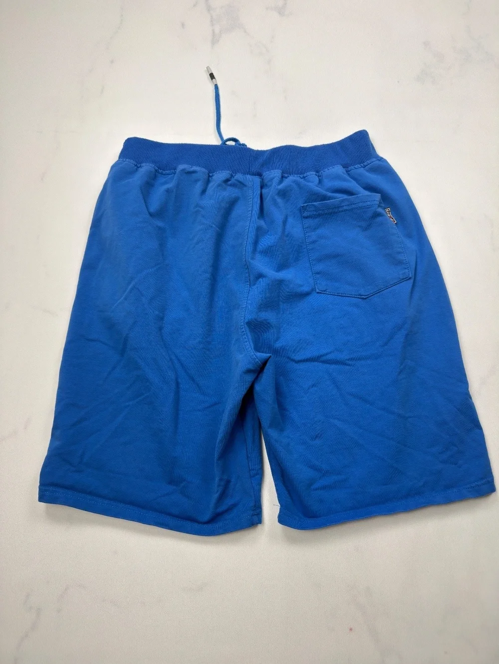 Blue Casual Shorts Drawstring Pockets - Mens 3XL